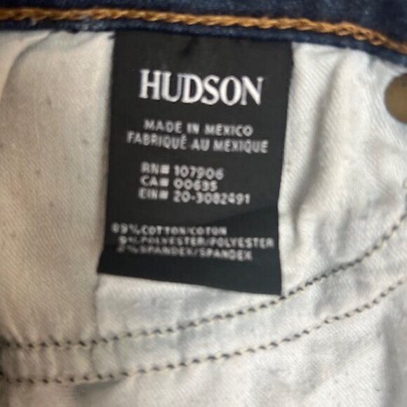 HUDSON KRISTA SUPER SKINNY RAW HEM JEANS SIZE 27 - Picture 10 of 11
